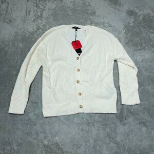 Hudson Los Angeles Womens Cotton Buttondown Cardigan Sweater Size M 6653